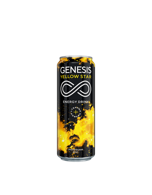 Напиток энергетический Genesis Yellow star, газированный, 0.45л